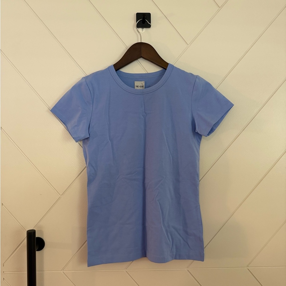 NIC+ZOE Soft Blue Top